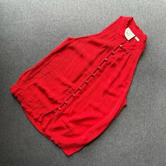 Anthropologie Maeve Alemeda Button Front Halter Top XS - Picture 3 of 7